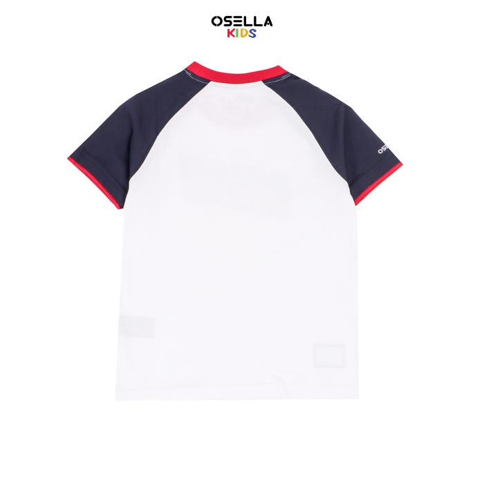 OSELLA NAUTICAL OCEAN NAVIGATOR RAGLAN TSHIRT IN WHITE