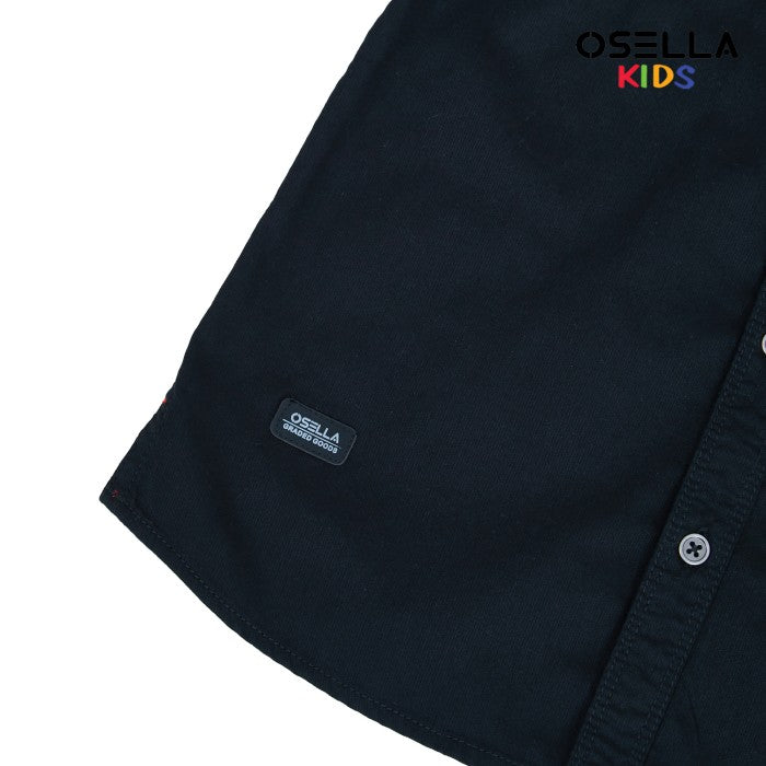 Osella Kids Boy Short Sleeve Solid Shirt In Black