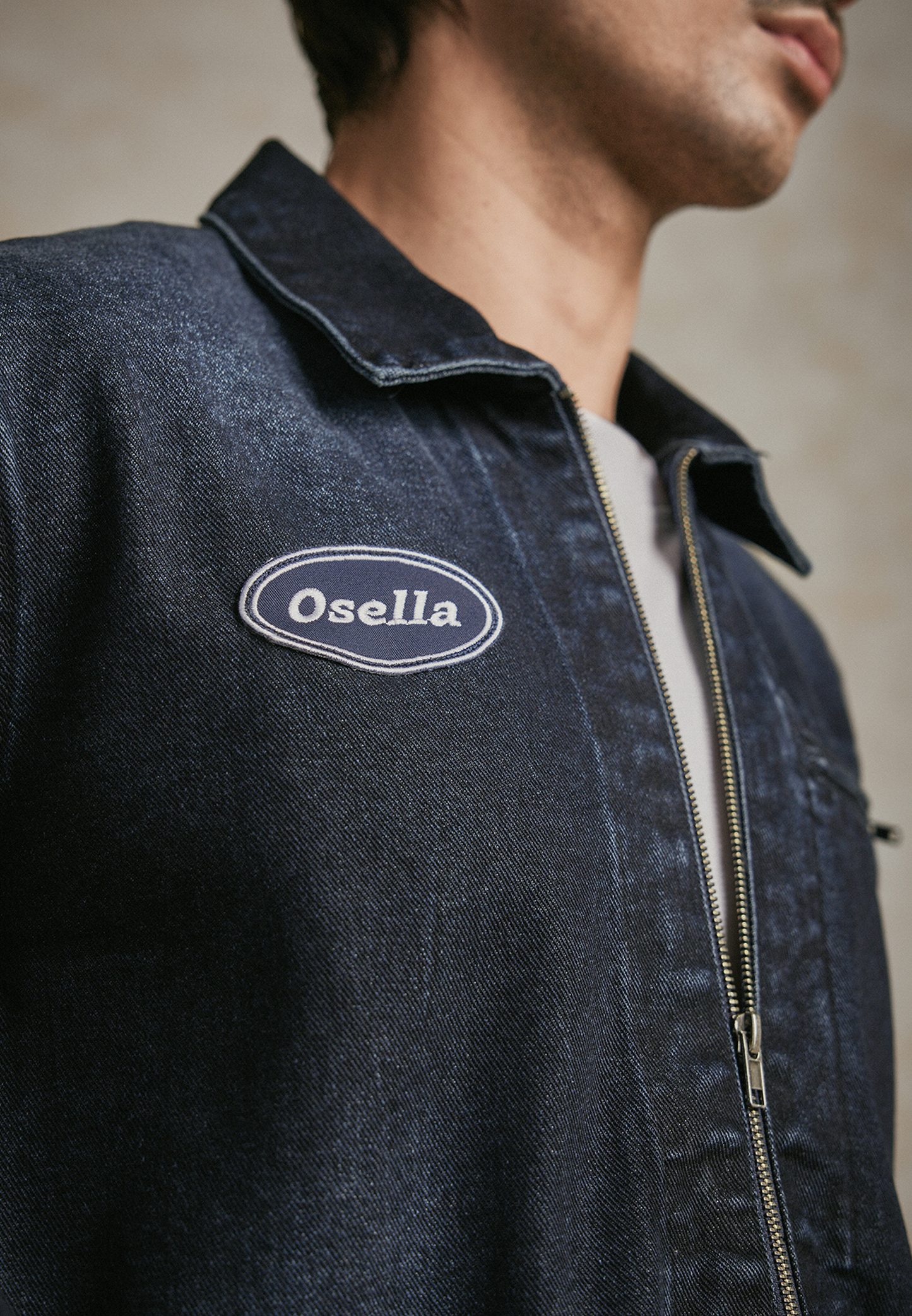 Osella Trackline Zip Denim Jacket