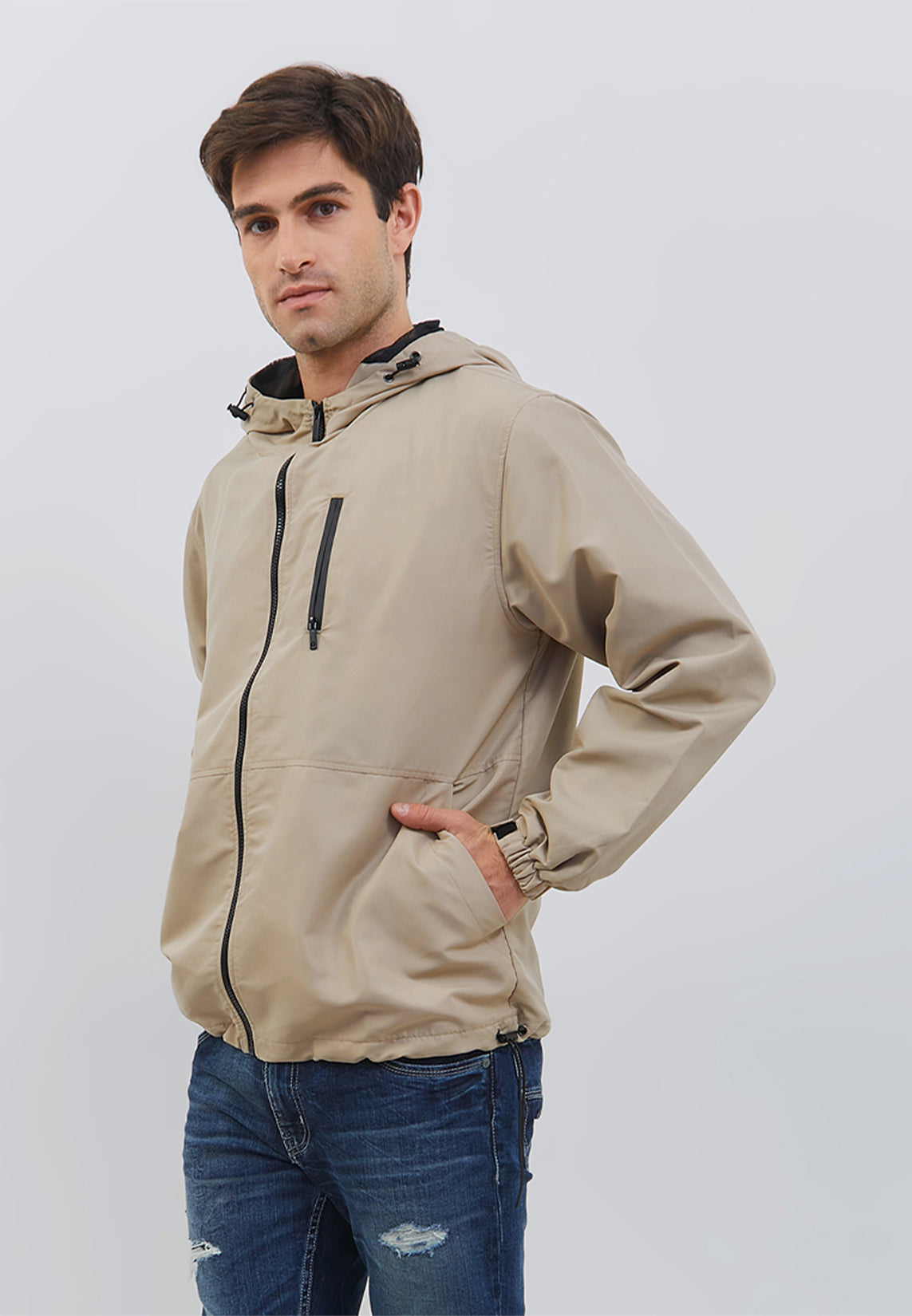 Osella Horticool Full Zipper Outdoor Jacket In Sand
