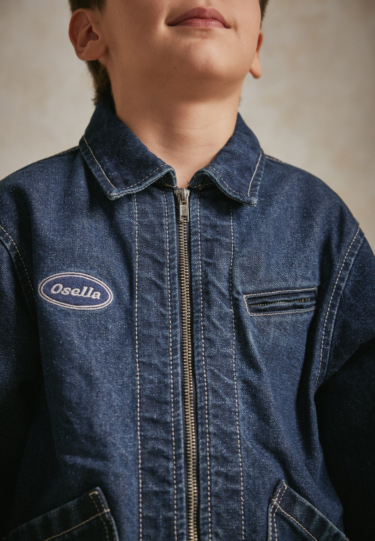 Osella Kids Dominic Raw Denim Jacket