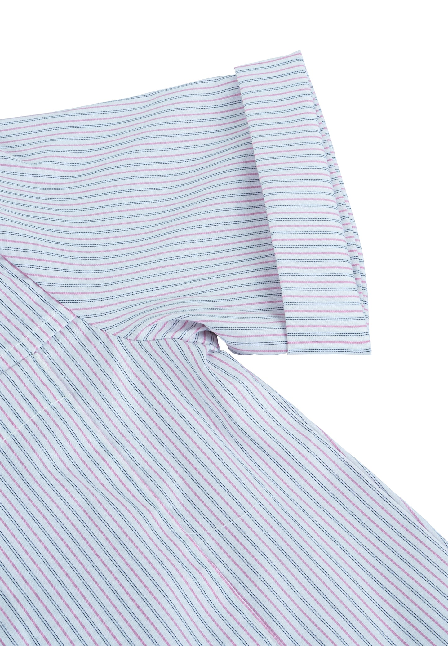 Osella Kids Stripe Hooded Shirt In Pink Stripe Pattern