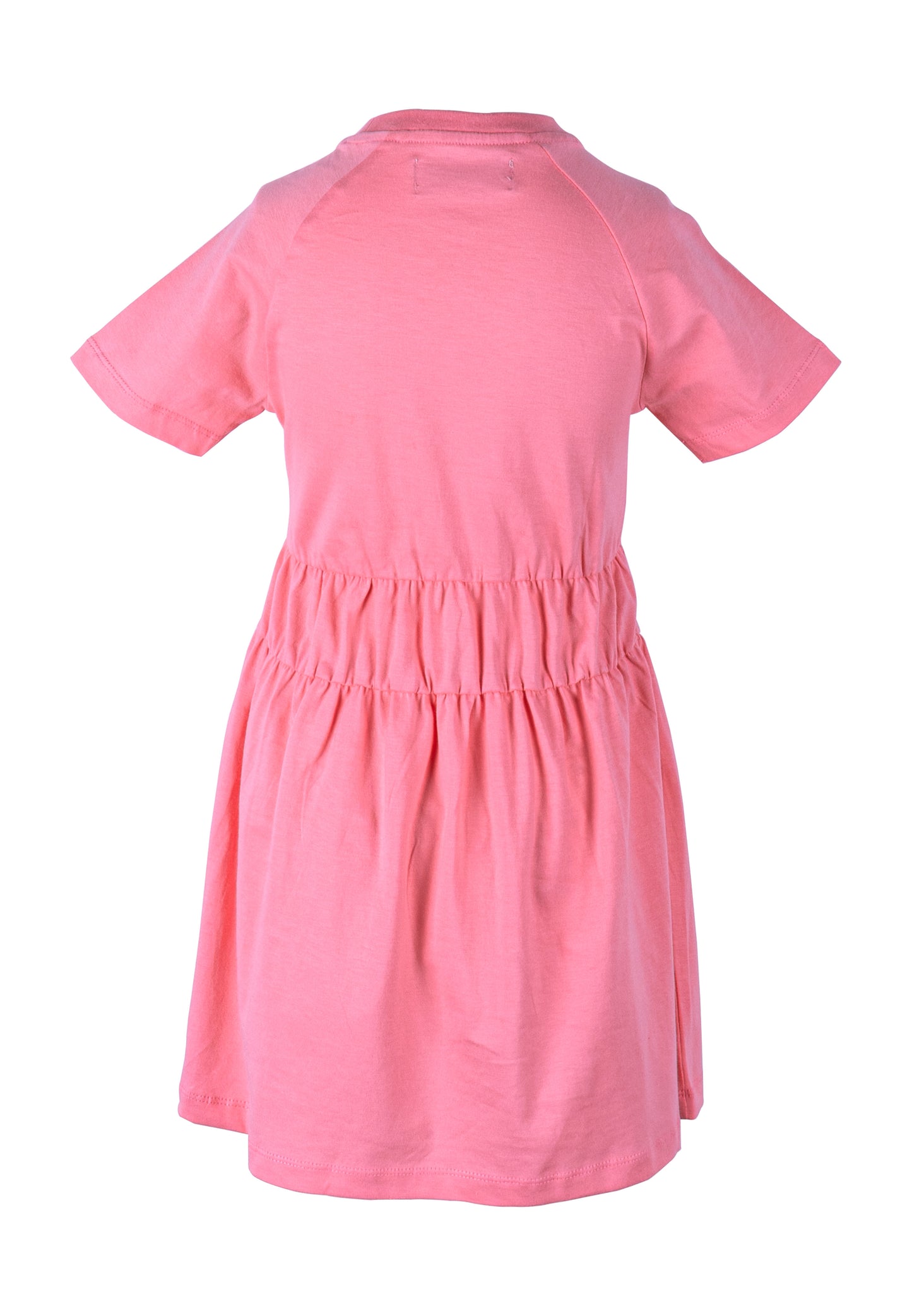 Osella Kids Solid Raglan Mini Dress In Pink