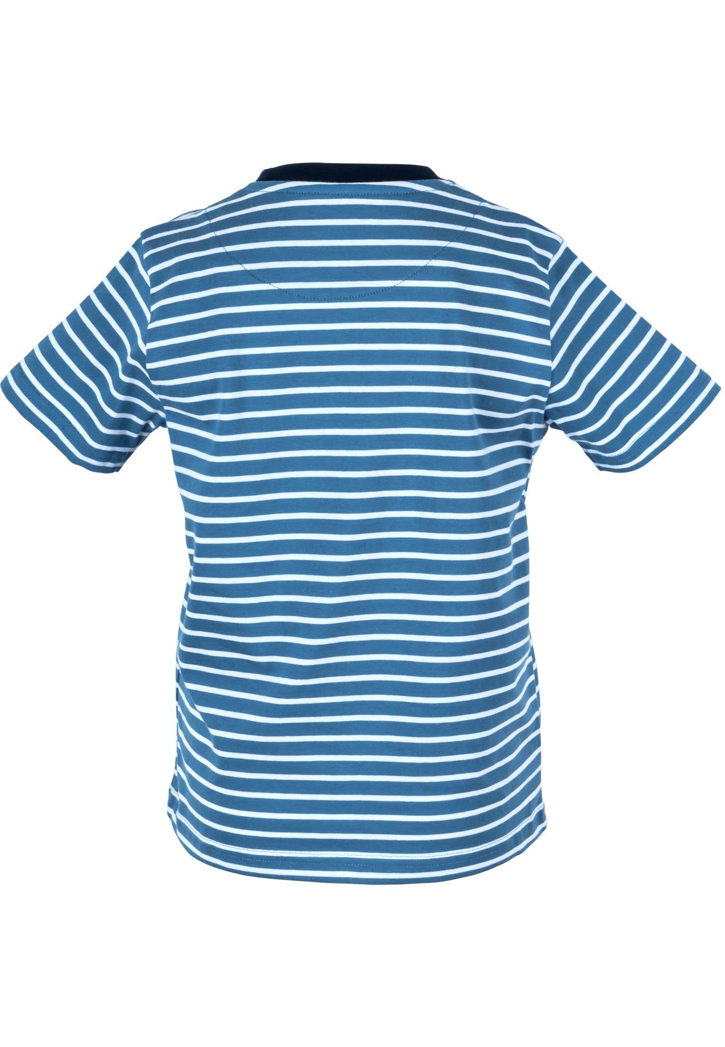 Osella Kids Regular Shine Star Stripe T-Shirt Print In Blue And White