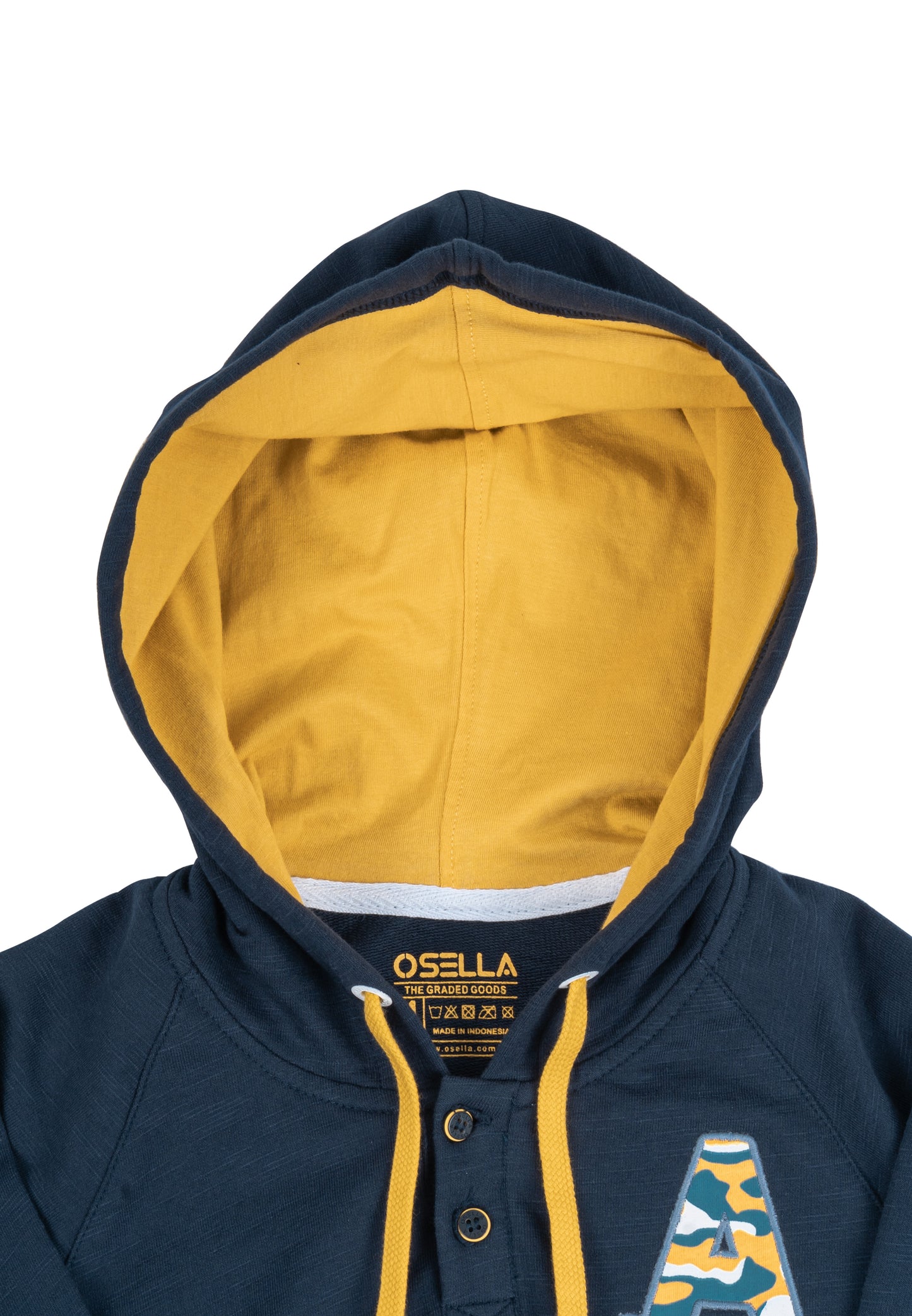 Osella Kids Regular Kangaroo Hoodie In Navy