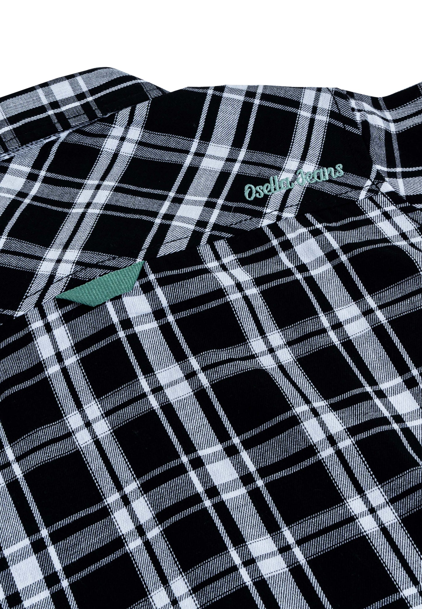Osella Checkered Regular Shirt In Black And White