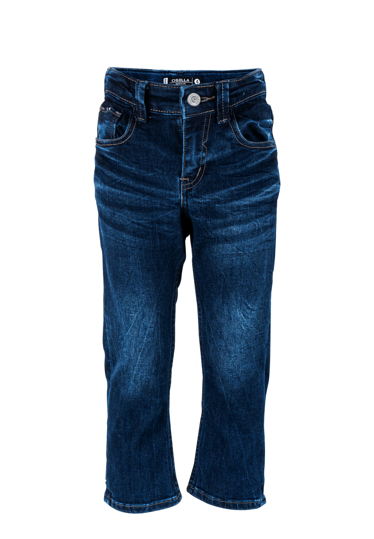 Osella Robie Regular Long Pants Jeans In Medium Blue Denim Wash