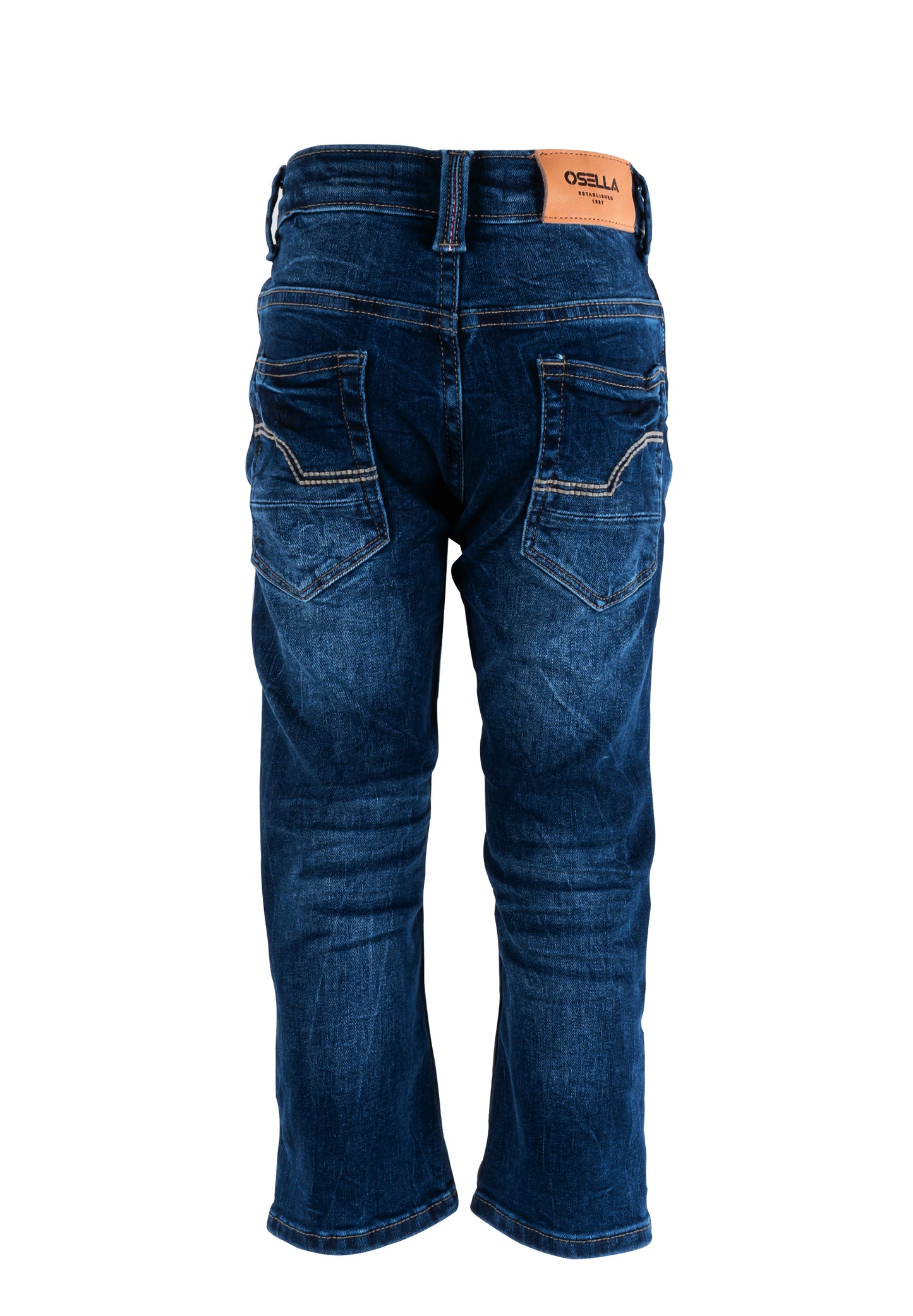 Osella Robie Regular Long Pants Jeans In Medium Blue Denim Wash