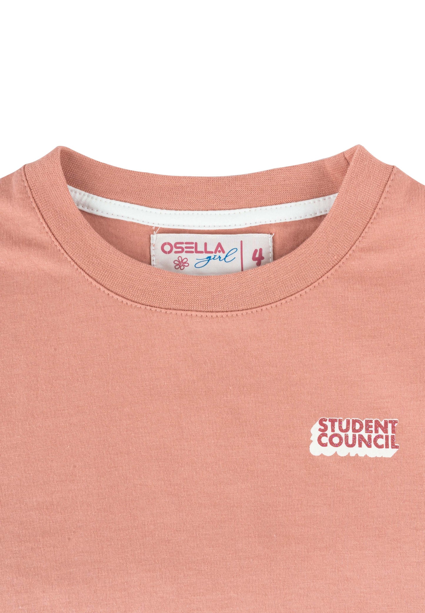 Osella Kids Student Council Boxy T-Shirt In Cantaloupe