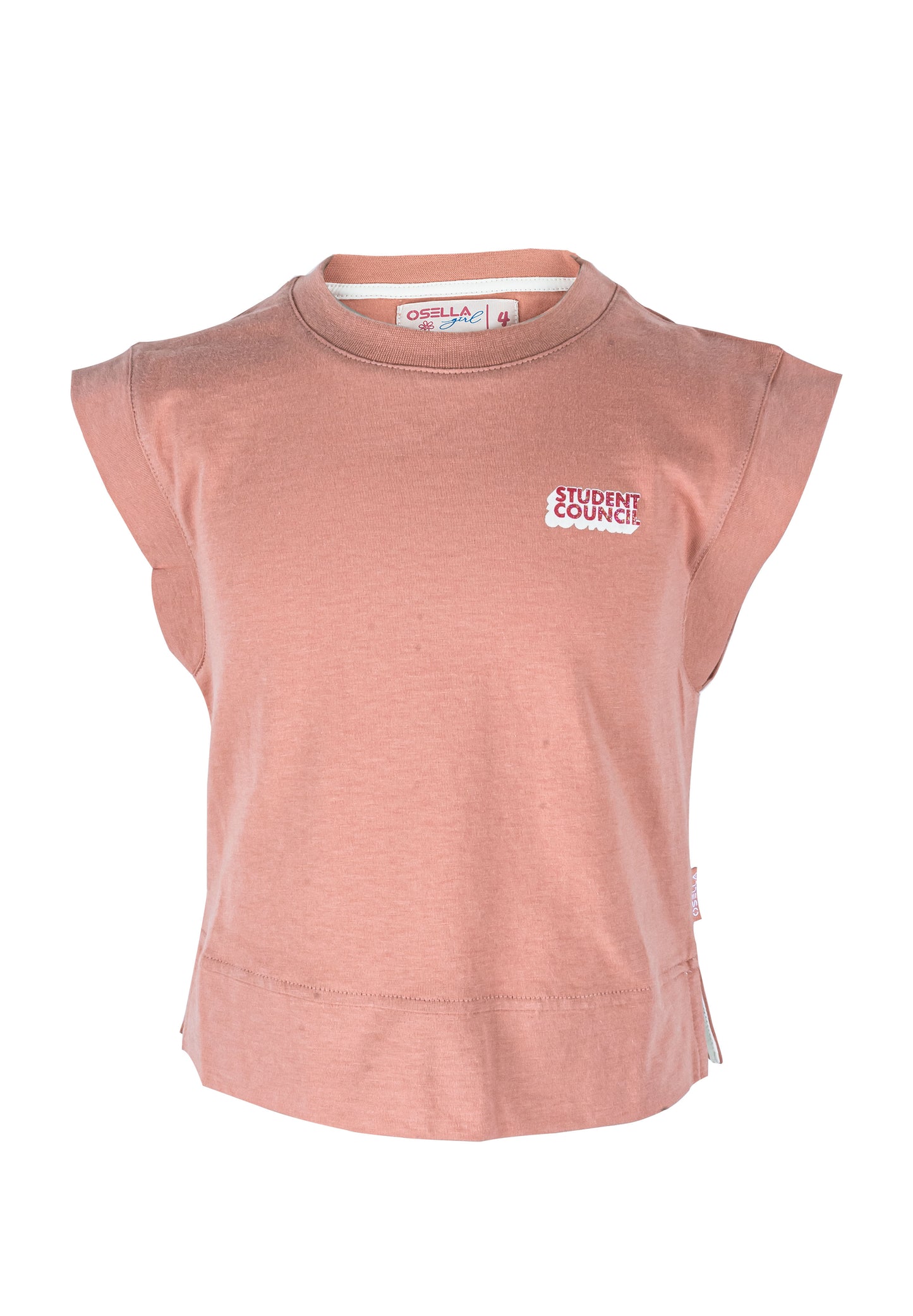 Osella Kids Student Council Boxy T-Shirt In Cantaloupe