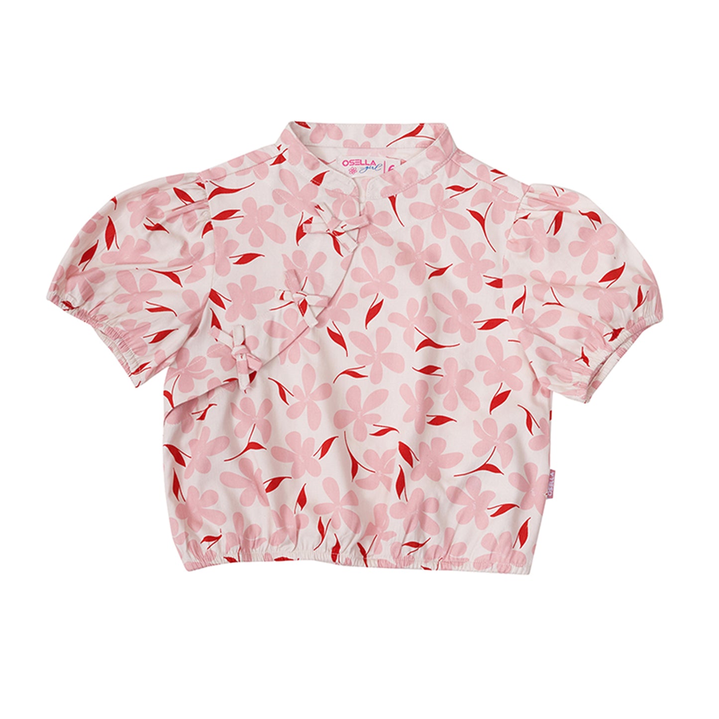 Osella Floral Cheongsam Shirt In Pink 23365002