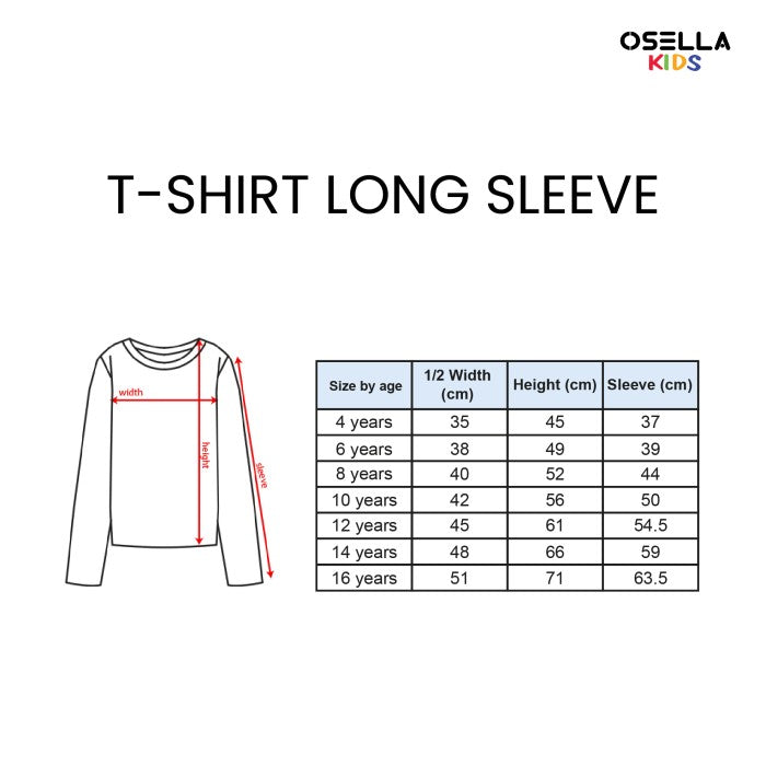 Osella Raglan Long Sleeve Multiple Color T-shirt In White