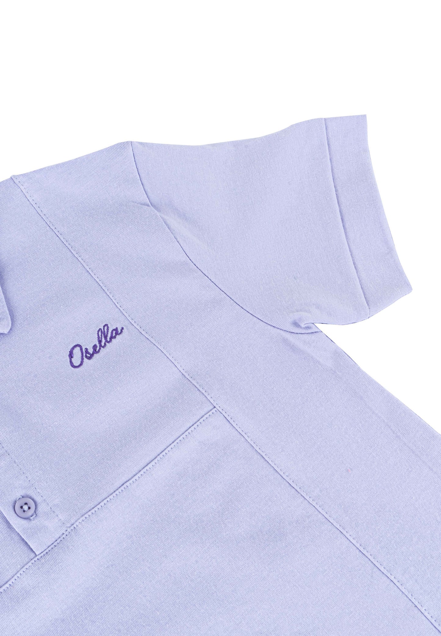 Osella Kids Polo Collar T-Shirt In Lilac