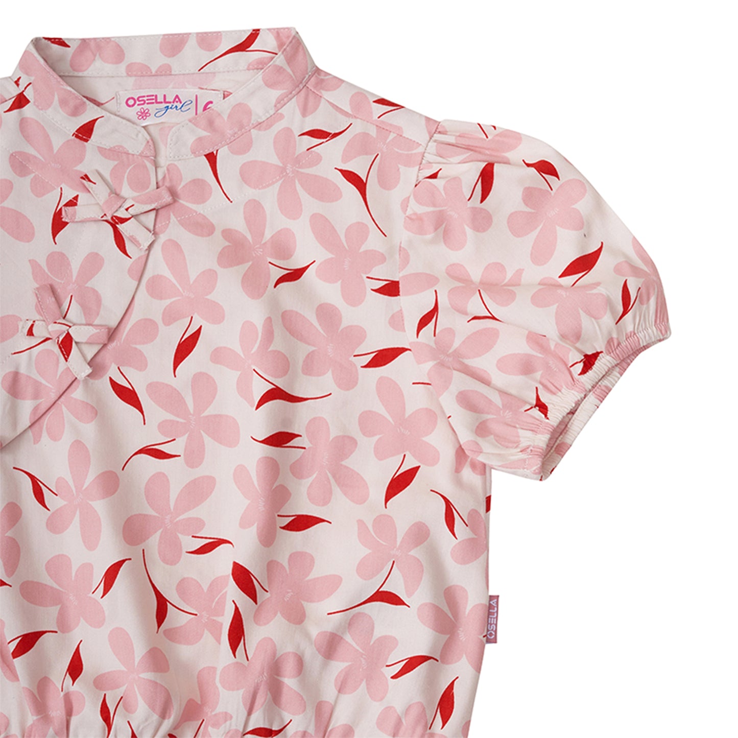 Osella Floral Cheongsam Shirt In Pink 23365002