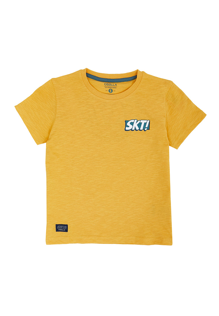 Osella SKT Print Reguler Fit Shirt In Yellow