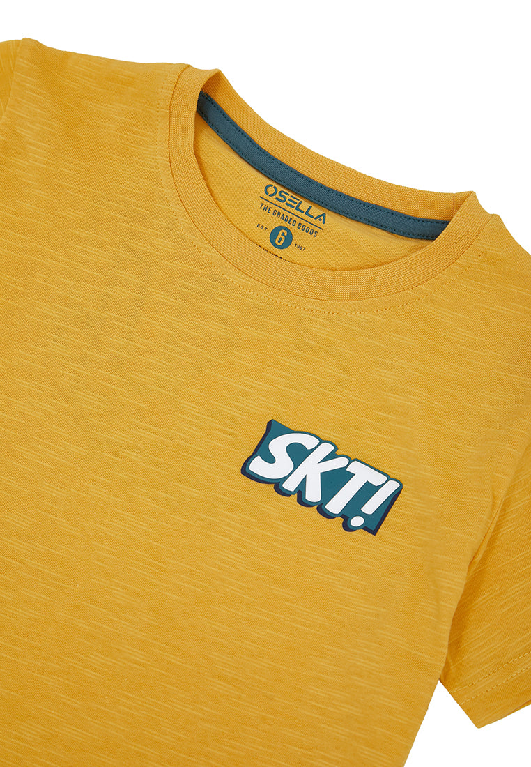 Osella SKT Print Reguler Fit Shirt In Yellow