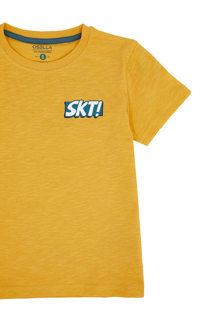 Osella SKT Print Reguler Fit Shirt In Yellow