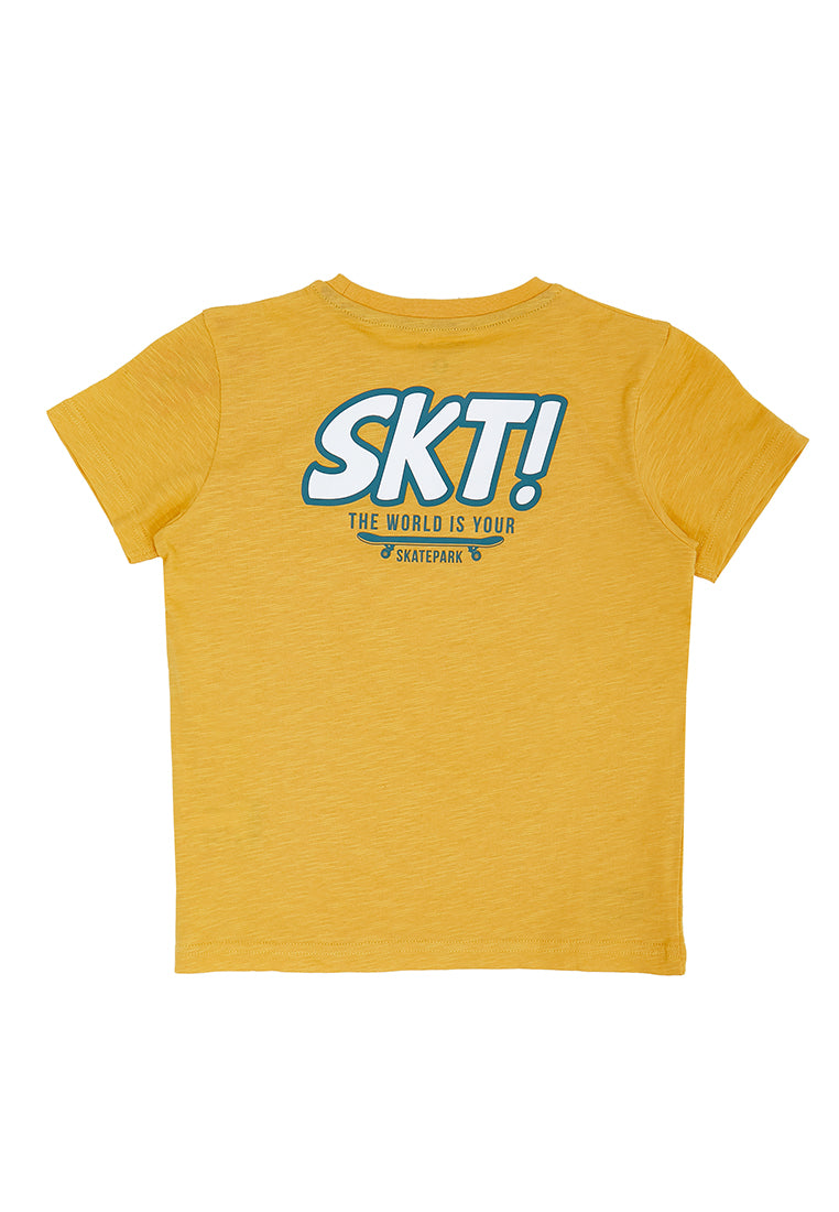 Osella SKT Print Reguler Fit Shirt In Yellow