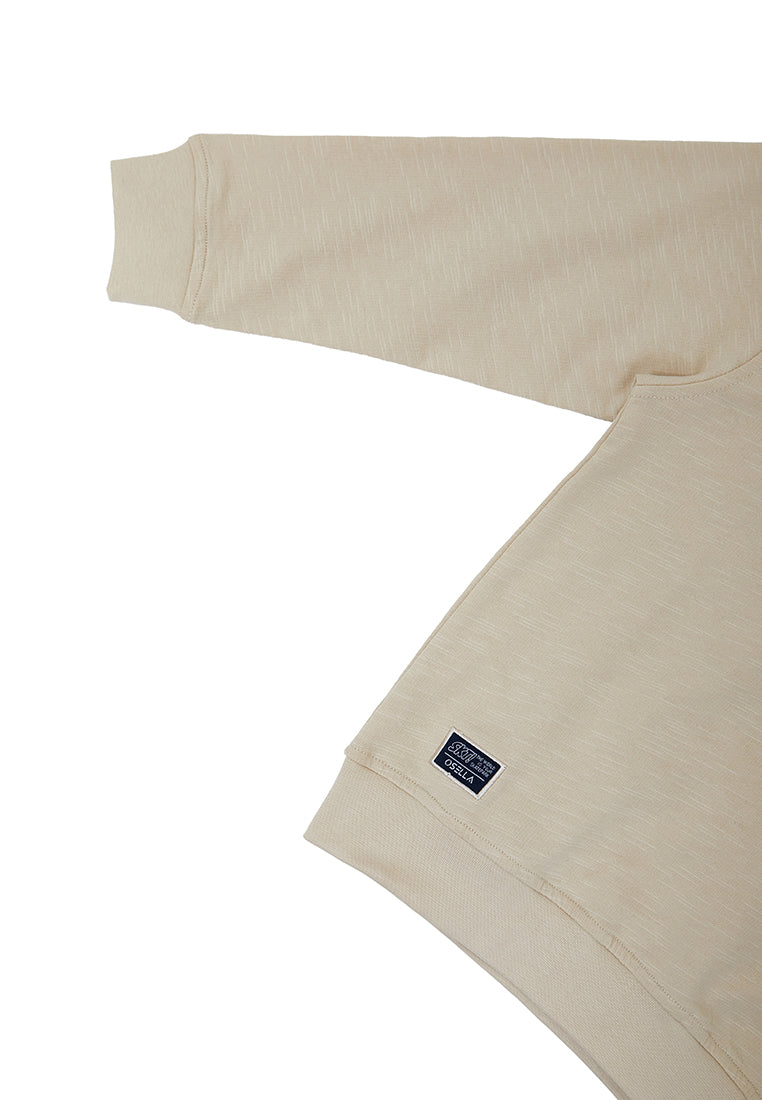 Osella Lets Roll Fit Sweatershirt In Beige