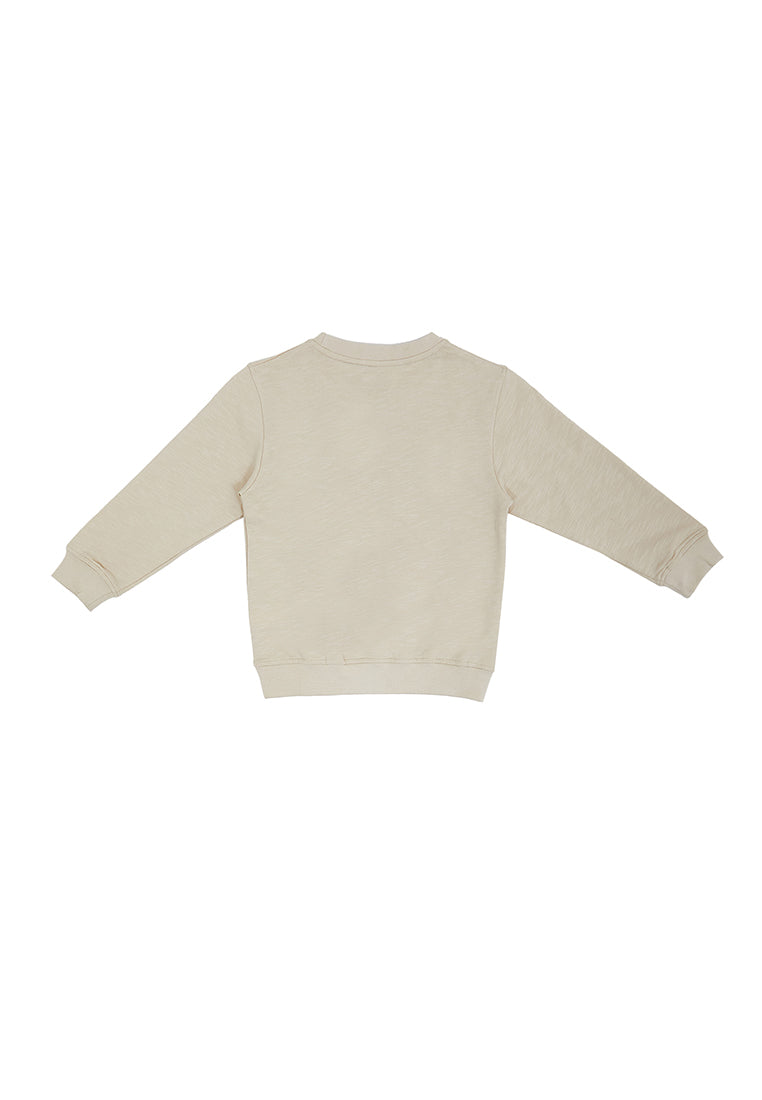 Osella Lets Roll Fit Sweatershirt In Beige