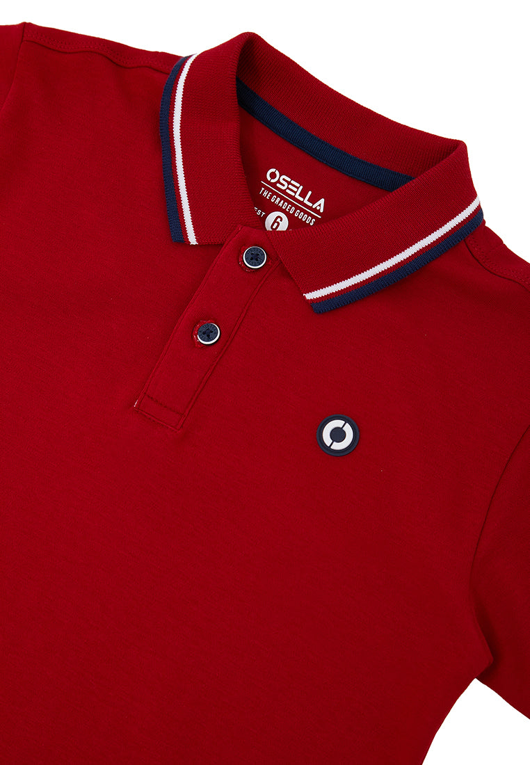 Osella Race Reguler Polo Shirt With Striped Collar