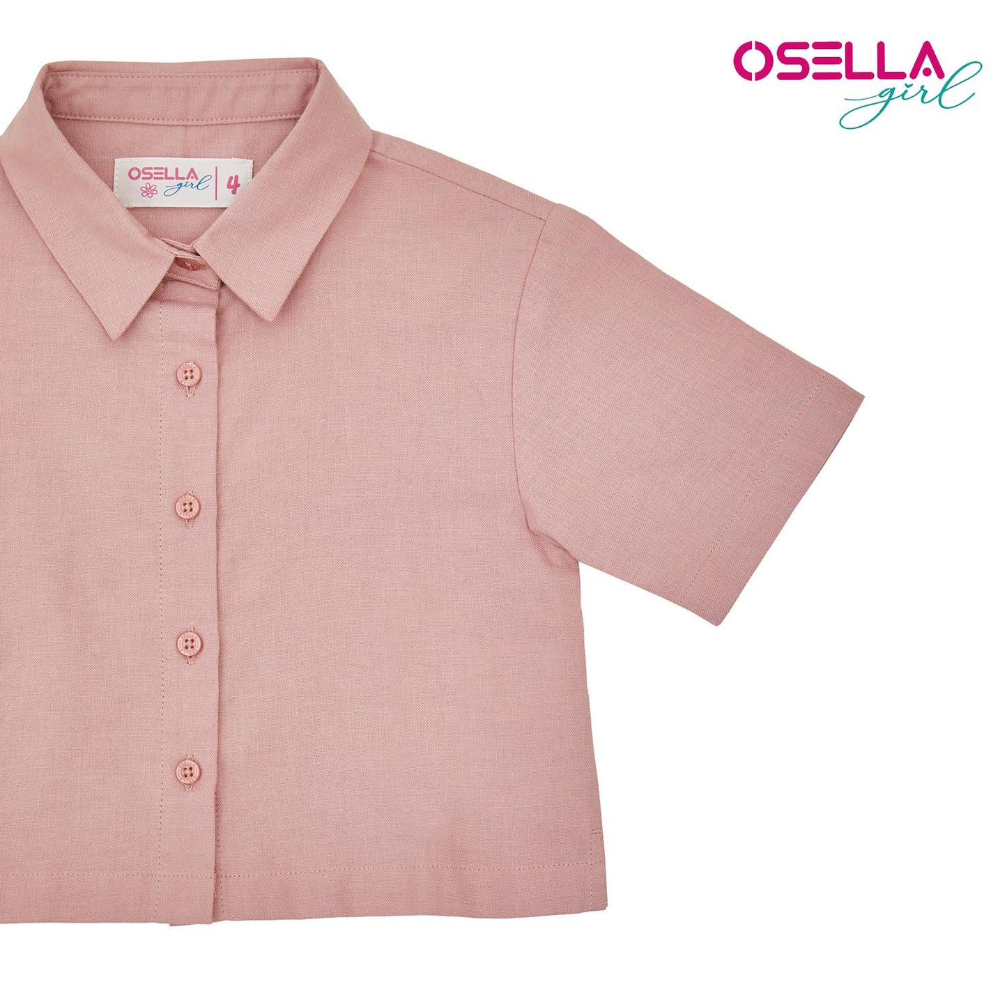 Osella Basic Short Sleeve Shirt 33365001 | Atasan Blouse Lengan Pendek Anak Perempuan