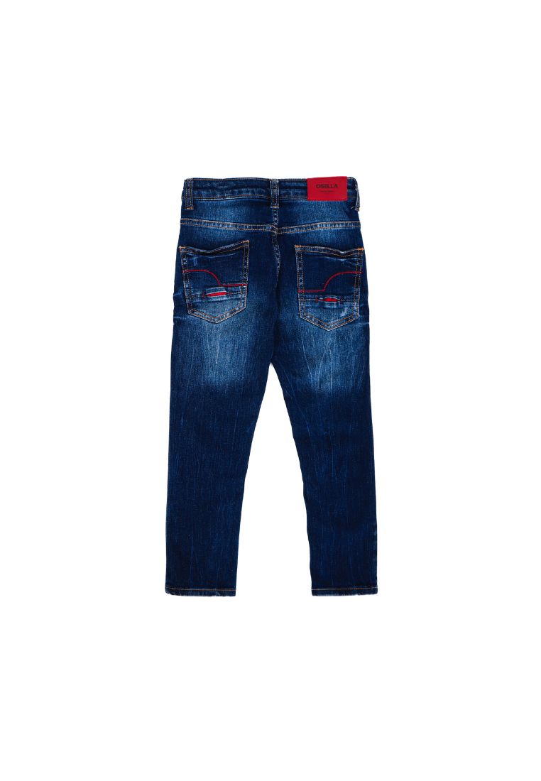 Osella Kids Lunar Series Slim Fit Jeans in Medium Blue