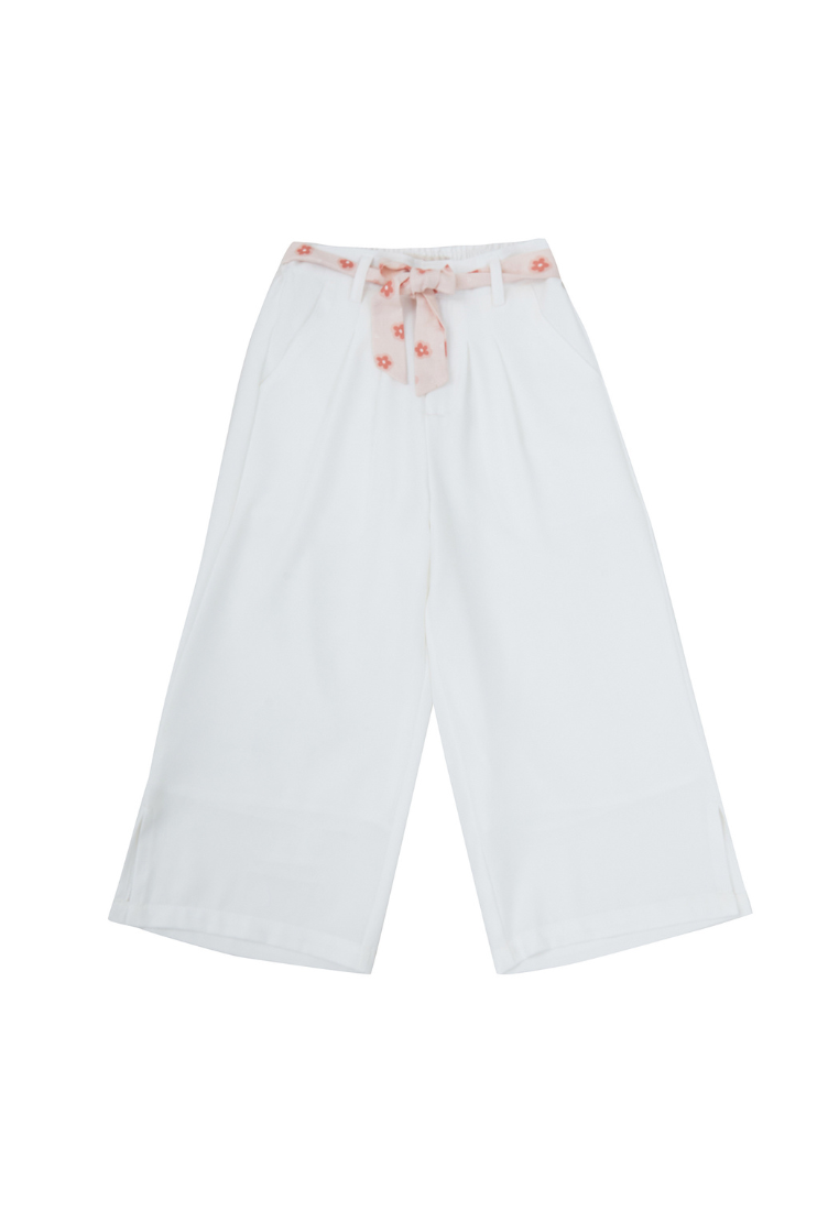 Osella Kids Pammy Long Wide Pants With Fabric Belt