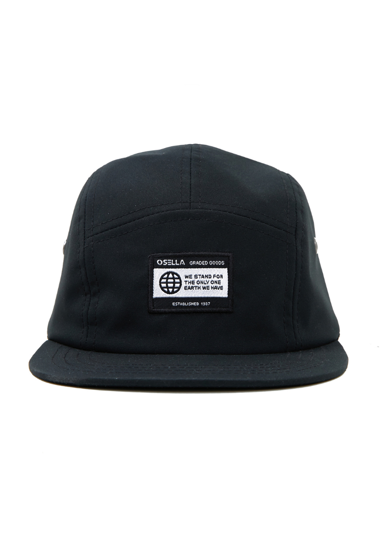Osella Kids Five Panel Cap In Black