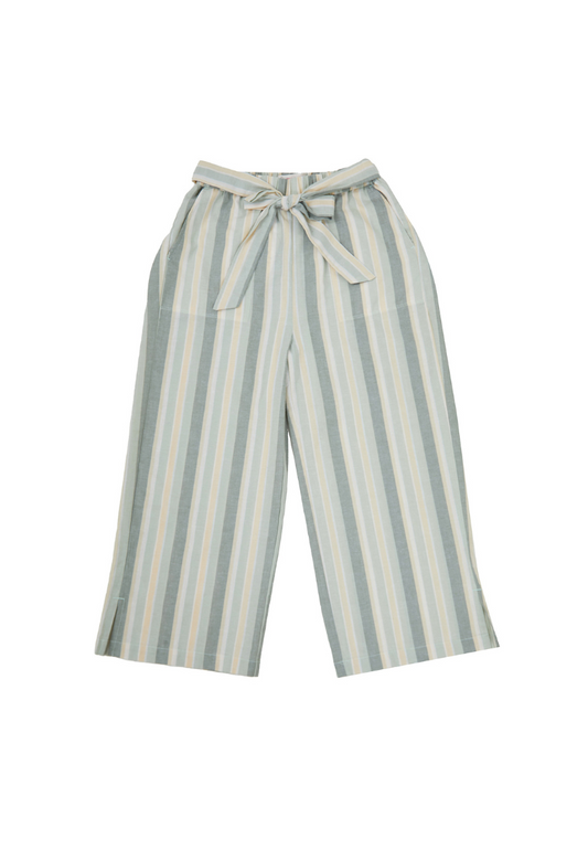 Osella Kids Elastic Pants In Striped Fabric