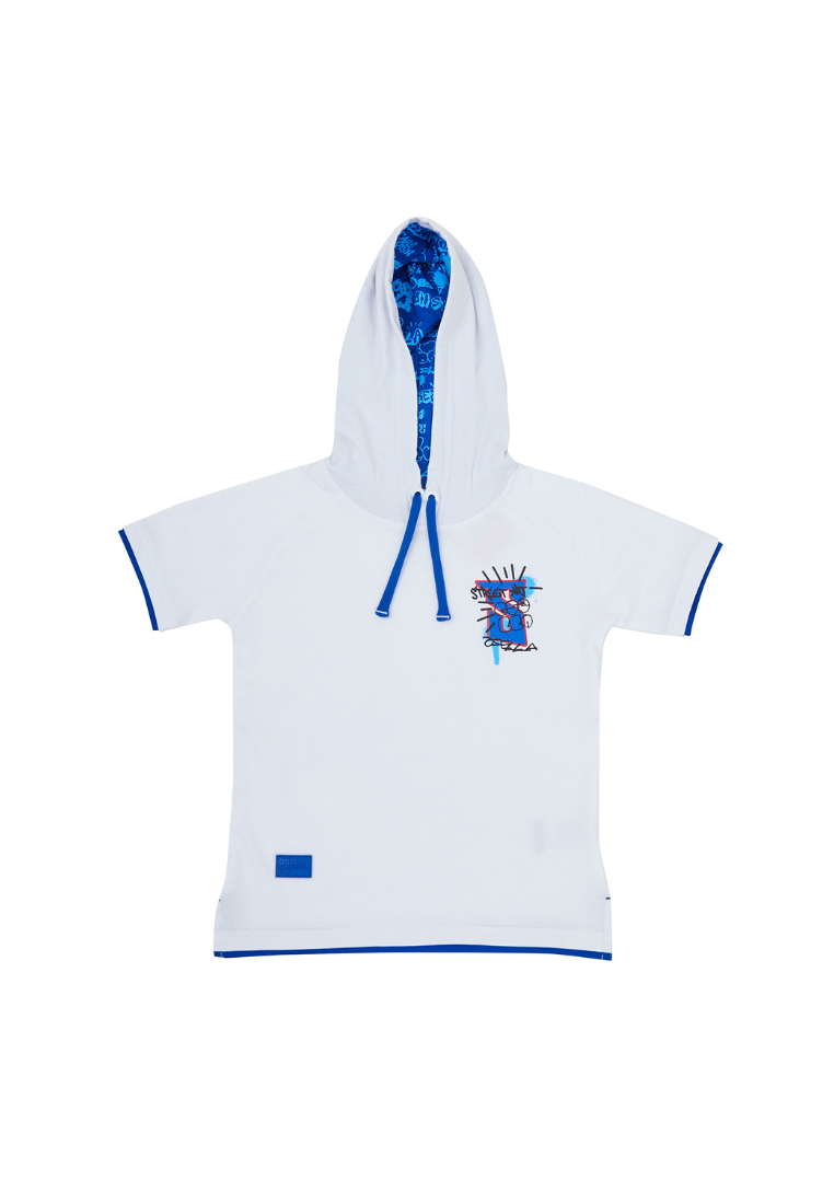 Osella Kids Street Collection Hoodie T-Shirt In White