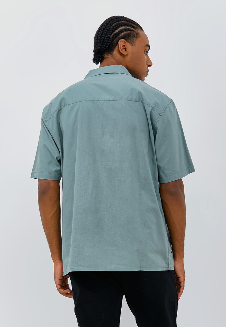 Osella Bruno Cuban Collar Short Sleeve Shirt