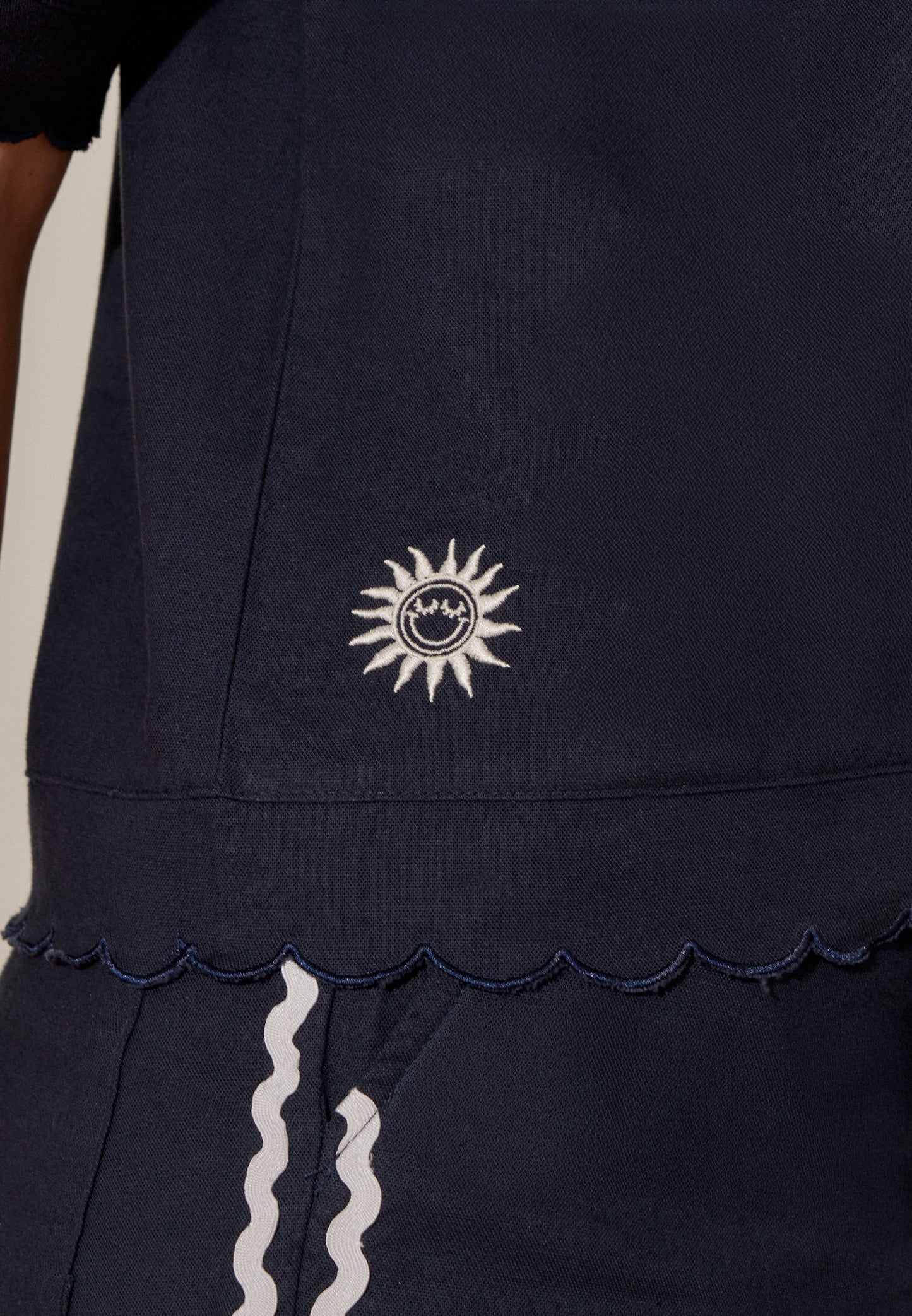 Osella x S.W Smiley Wavy Laser-Cut Top