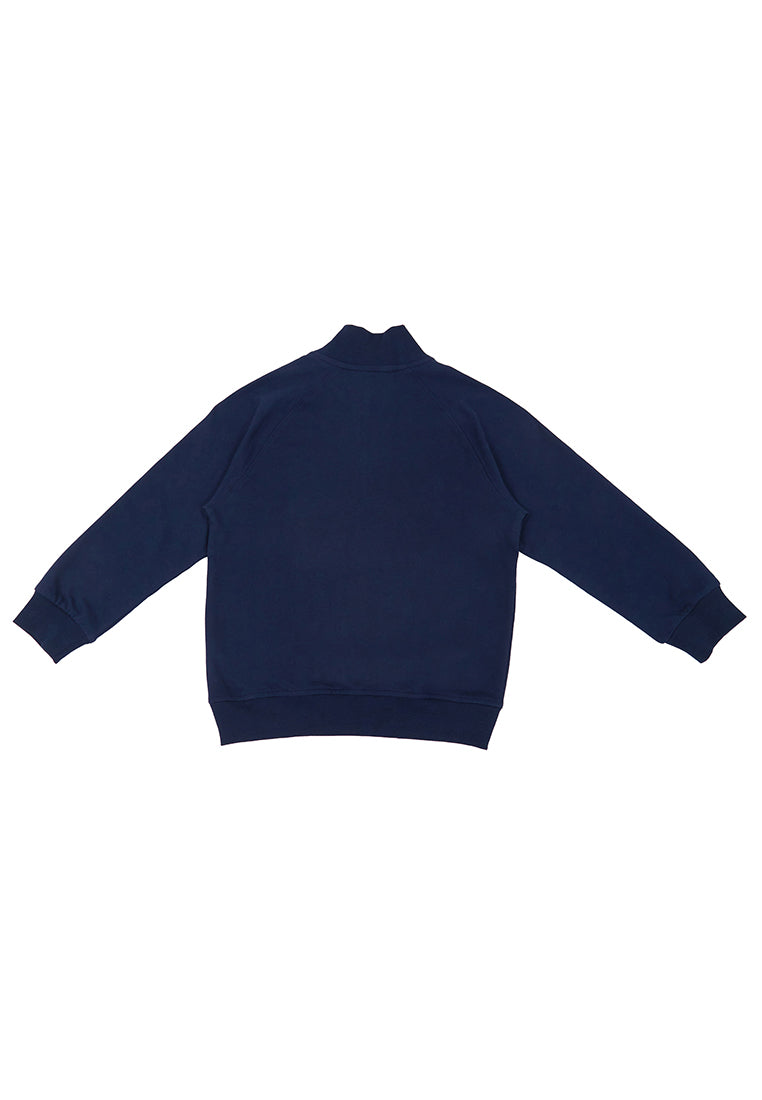Osella Kids Boy Street Collection Half Zip Sweater Navy