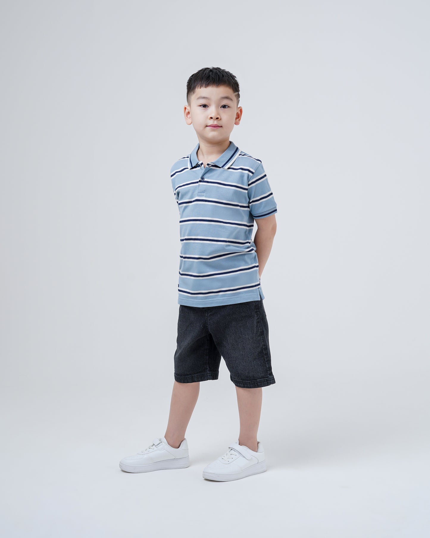 Osella Kids Beaky Regular Fit Stripe Polo Shirt