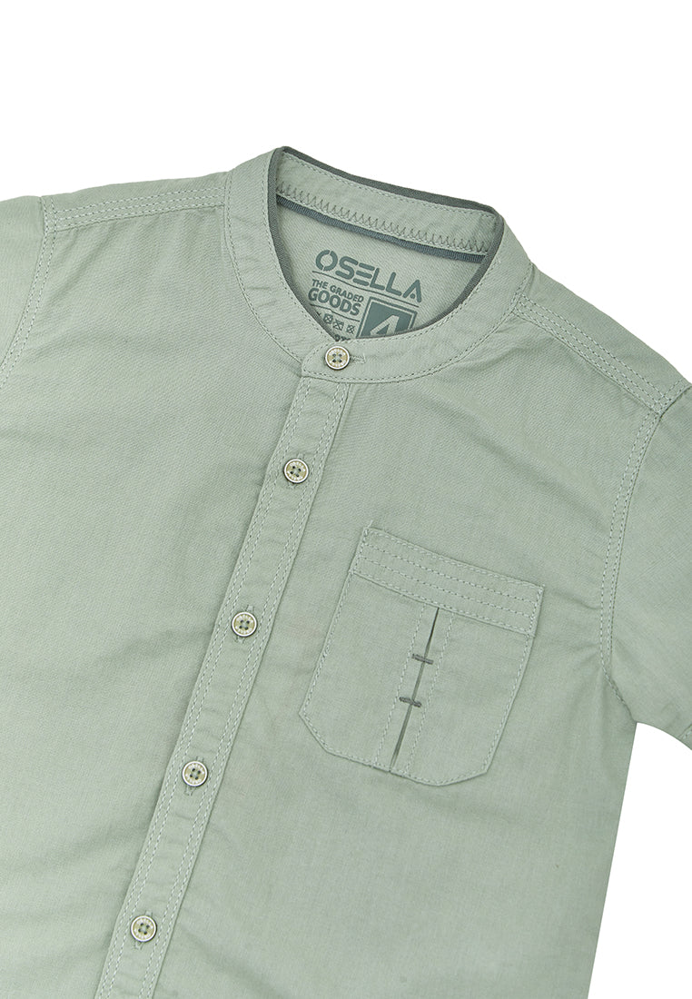 Osella Kids Boy Short Slevee Koko Shirt In Sage Green