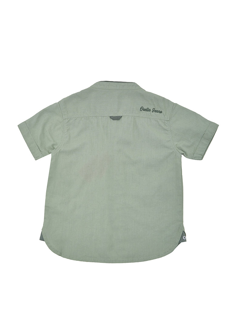 Osella Kids Boy Short Slevee Koko Shirt In Sage Green
