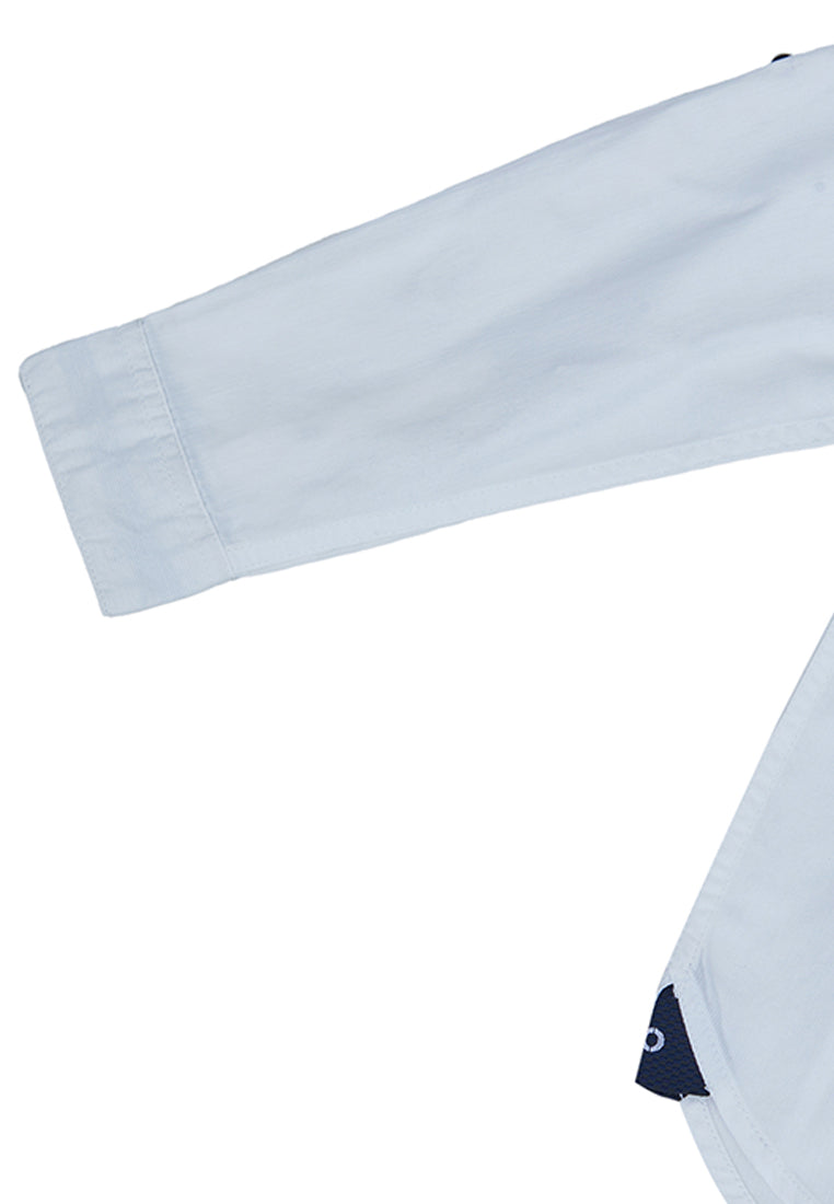 Osella Kids Boy Long Sleeve Solid Shirt In White