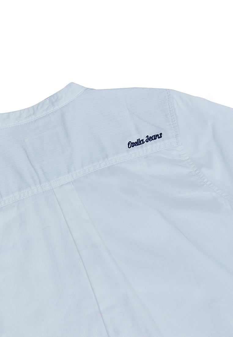 Osella Kids Boy Long Sleeve Solid Shirt In White