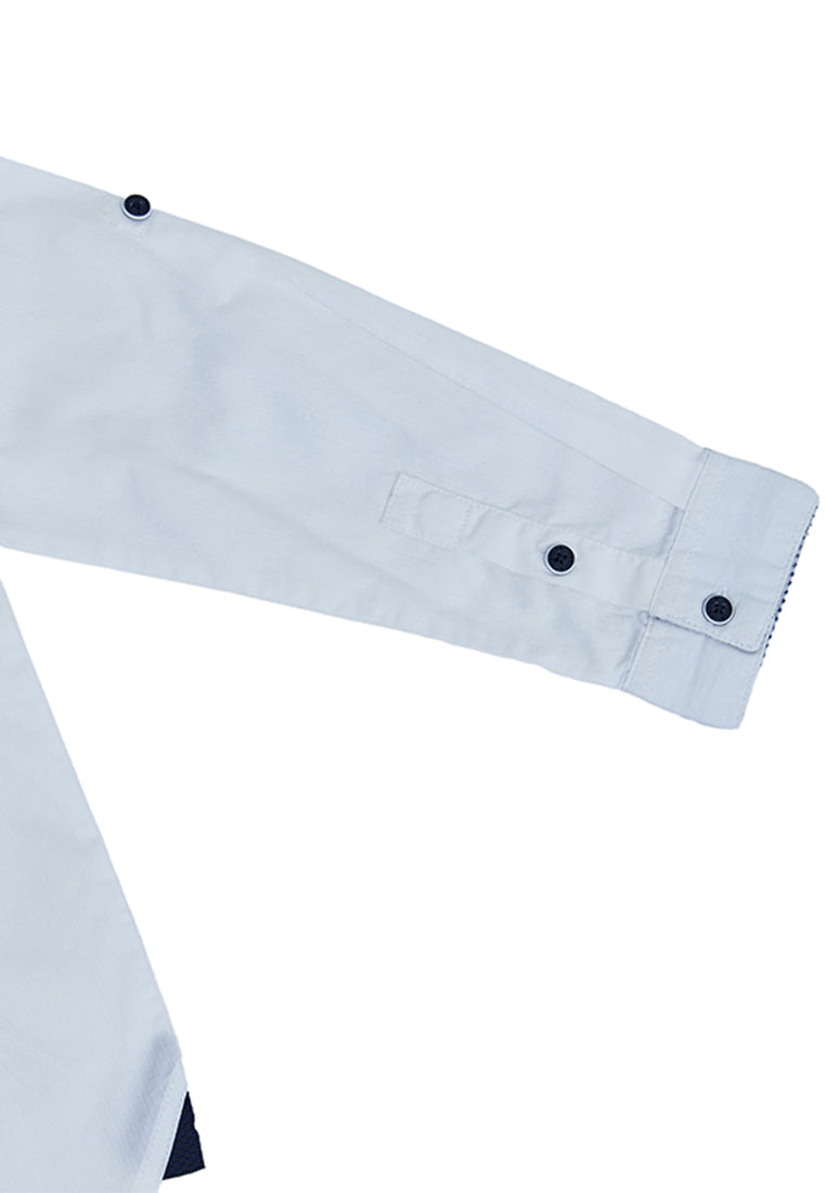 Osella Kids Boy Long Sleeve Solid Shirt In White