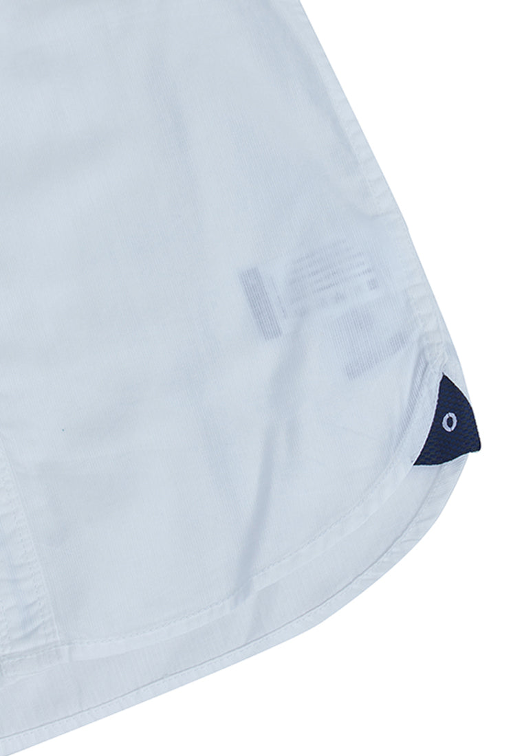 Osella Kids Boy Long Sleeve Solid Shirt In White