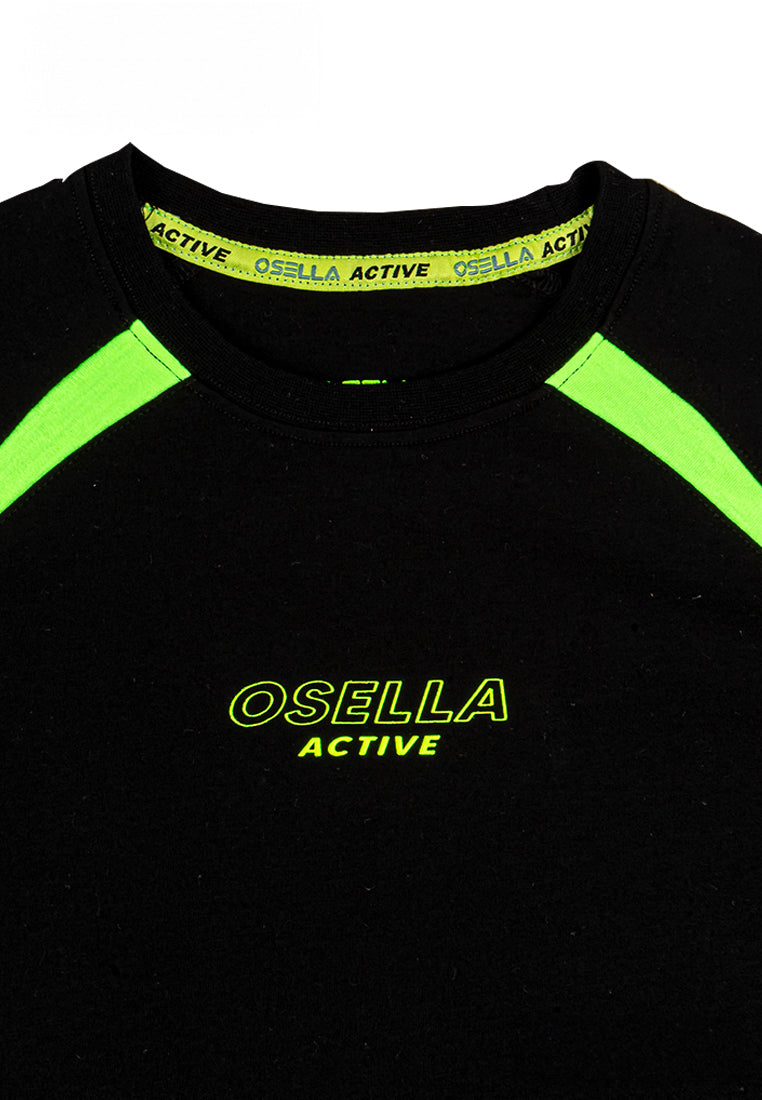 Osella Kids Active Wear Regular Tshirt In Black