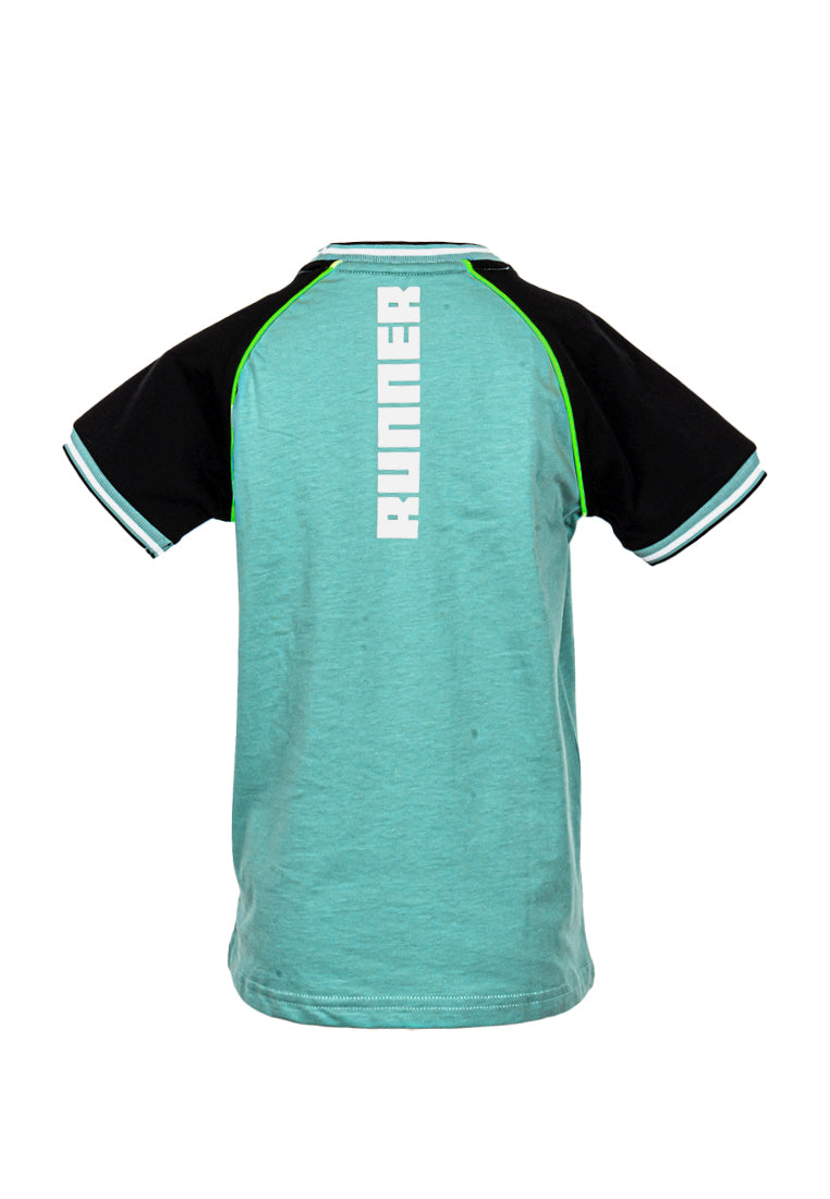 Osella Kids Active Raglan T-Shirt In Lucite Green