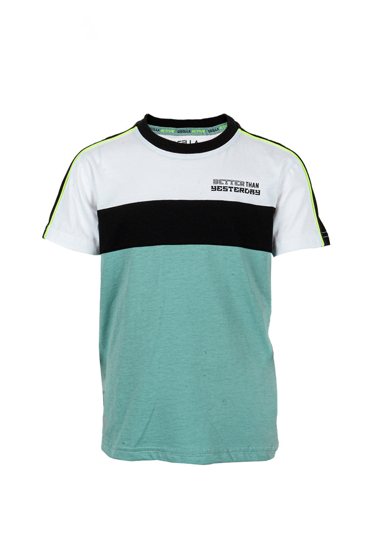 Osella Kids Active Cut And Sewn T-Shirt In Lucite Green