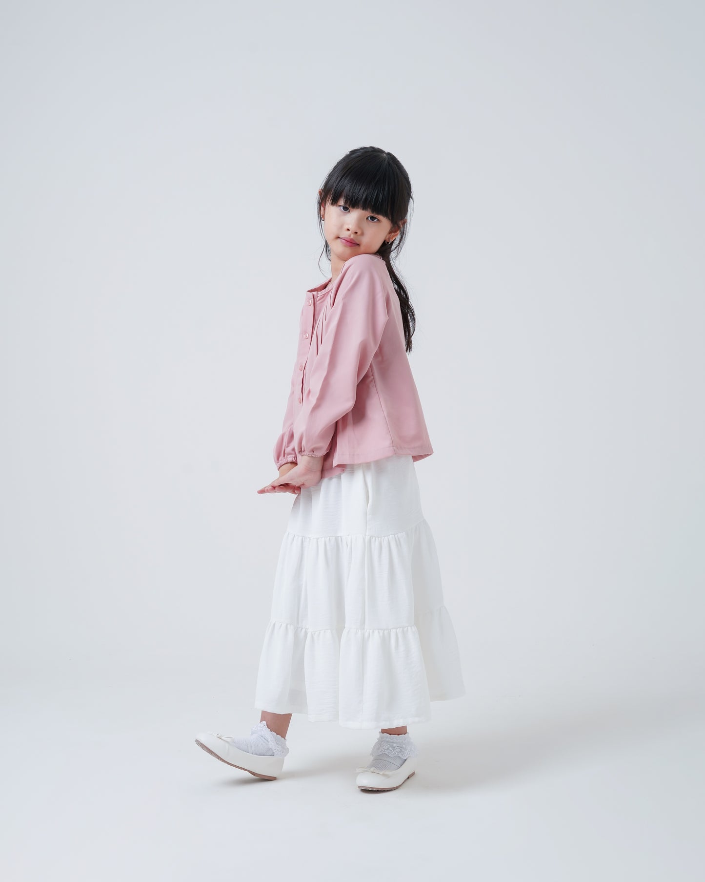 Osella Kids Pearl Pleated Blouse