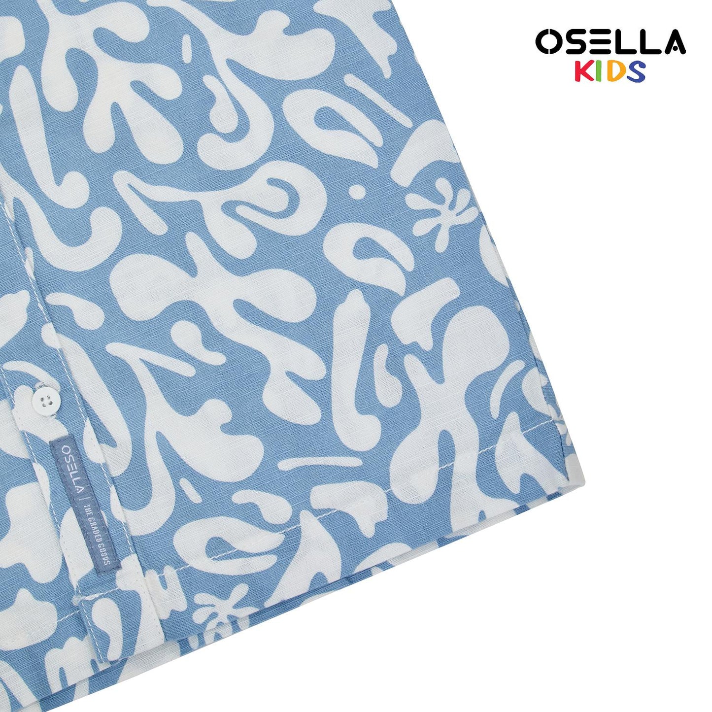 Osella Pattern Relaxed Fit Shirt 2234500136 | Atasan Kemeja Anak Laki Laki