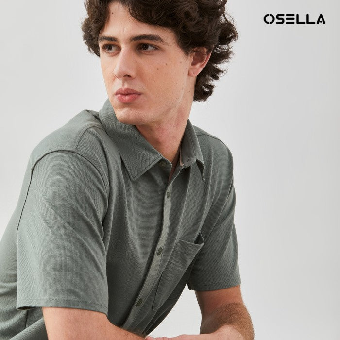 Osella Cotton Knit Short Sleeve Shirt