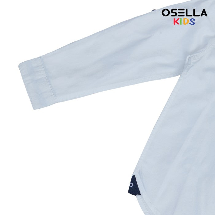 Osella Kids Boy Long Sleeve Solid Shirt In White