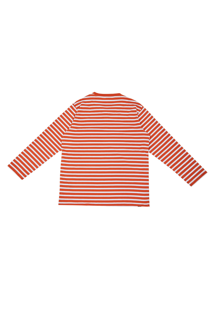 Osella Kids Earth Collection Long Slevees Henley Shirt In Terracotta