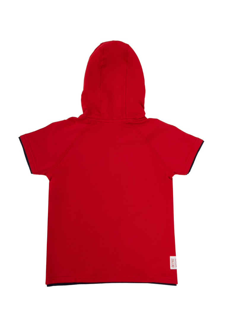 Osella Kids Lunar Regular Hoodie Graphic T-Shirt In Red